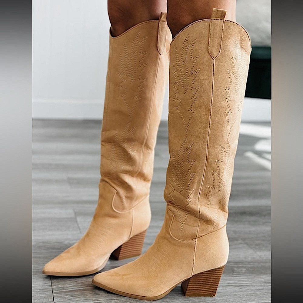 🎉SALE🎉 🆕🤎LEMONADE: CAMEL Western Style Boots SIZE 9